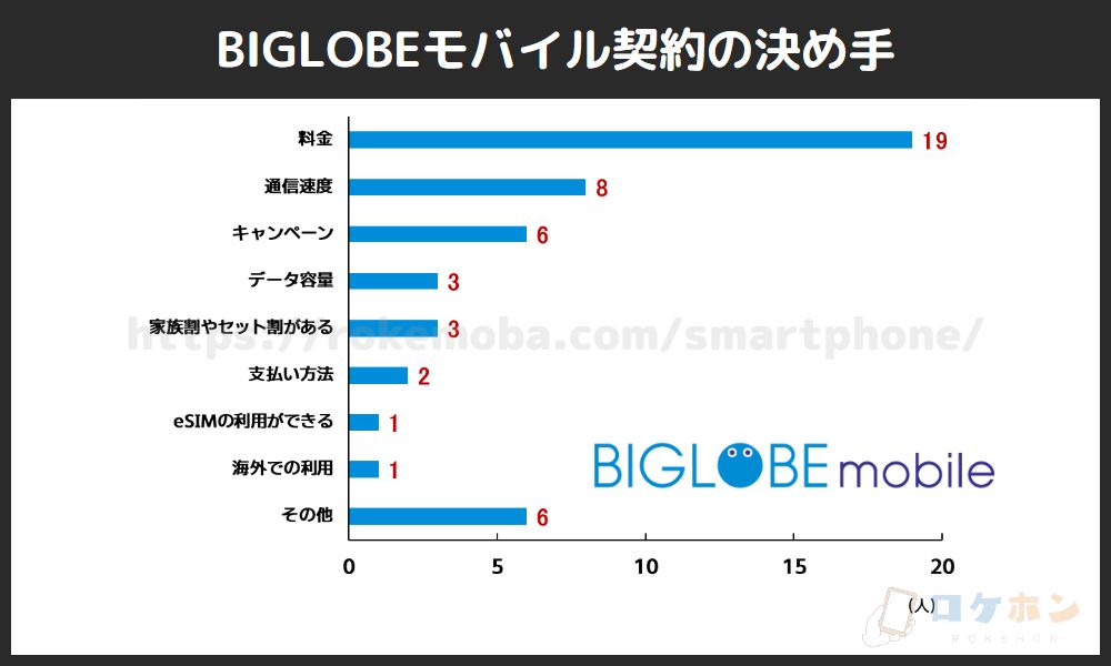 BIGLOBEモバイル契約の決め手